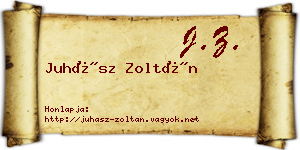 Juhász Zoltán névjegykártya