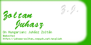 zoltan juhasz business card