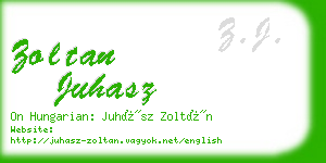 zoltan juhasz business card